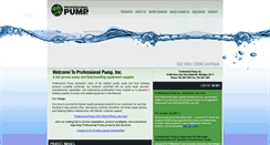 Desktop Screenshot of professionalpump.com